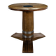 Circular side table from the 1930s in the style of Jules LELEU.