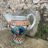 Glazed ceramic jug pottery Orvieto made in italy vintage
