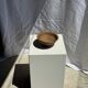 Small bowl on a pedestal made of woven Indonesian rattan D18 H9