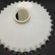 Pendant lamp Opaline white serrated / vintage / lampshade