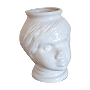 cache pot tête de nubien