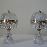 Vintage stamped table lamps