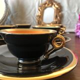 6 cups and saucer for coffee or tea art deco