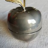 Silver apple box and gold leaf