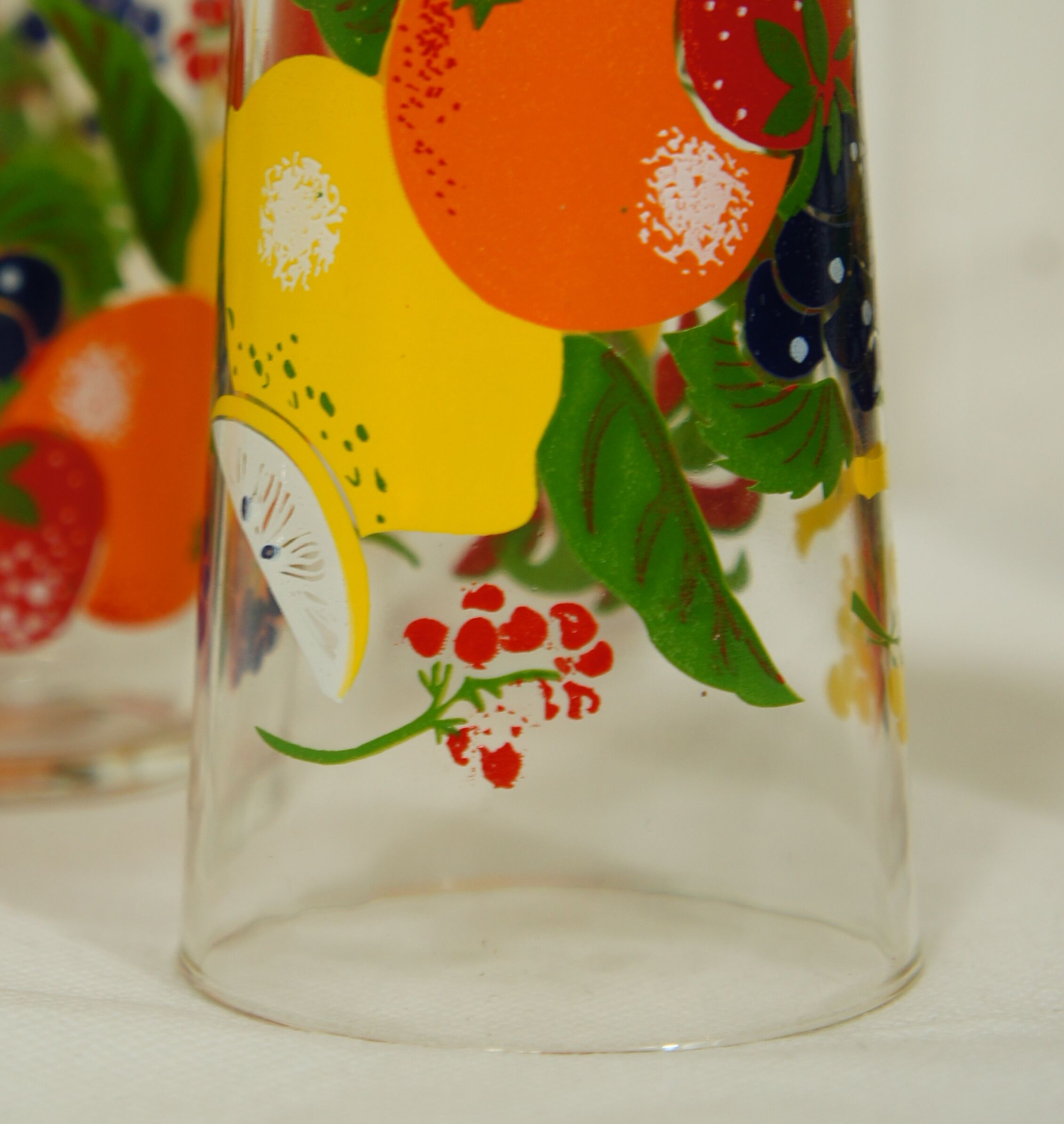 Set de 7 verres à orangeade 1960 VMC Reims