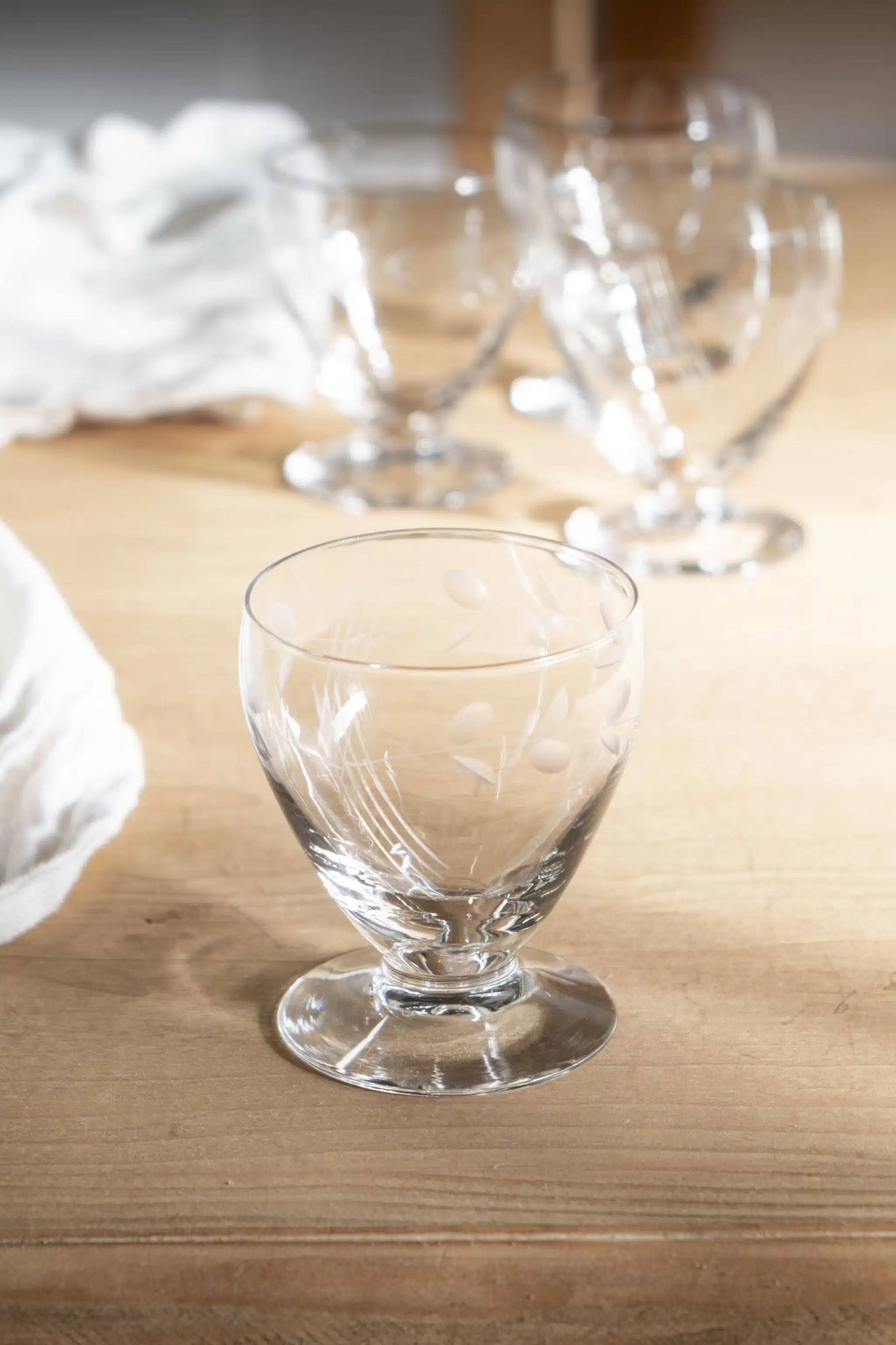 Lot de 4 verres à pied vintage « Suzanne »