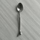 5 small silver metal spoons