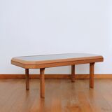 Scandinavian coffee table smoked glass