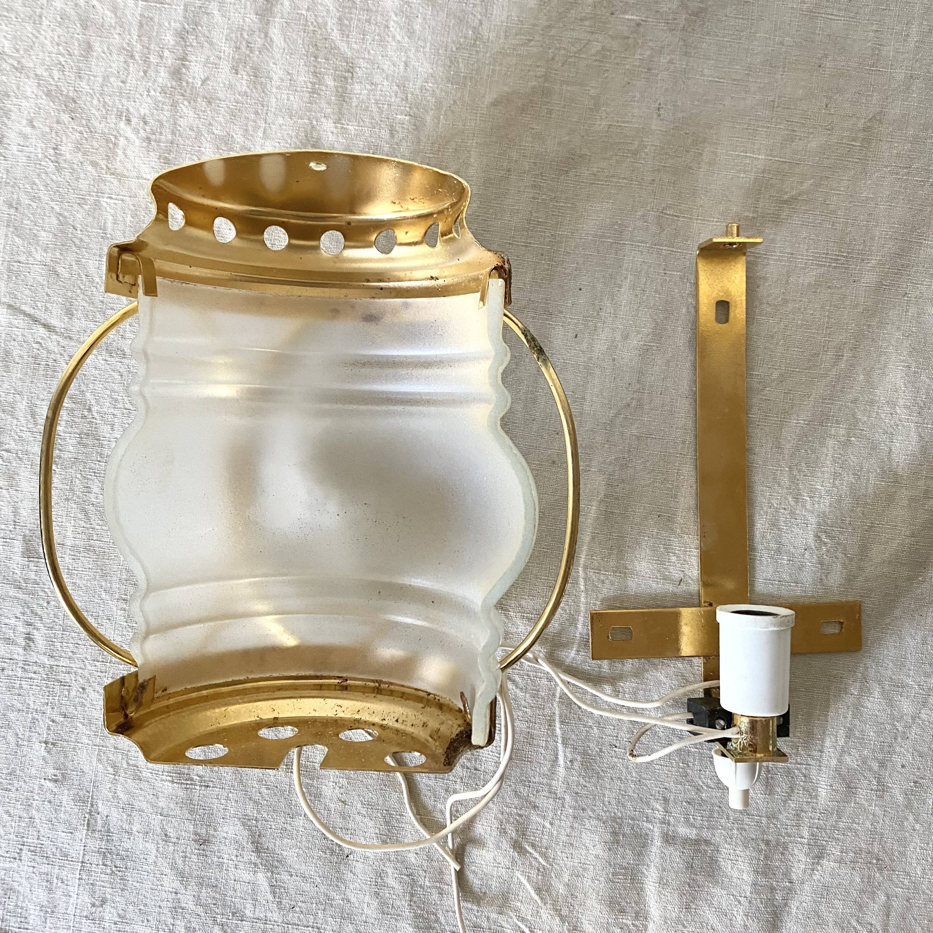 Vintage marine wall lamps