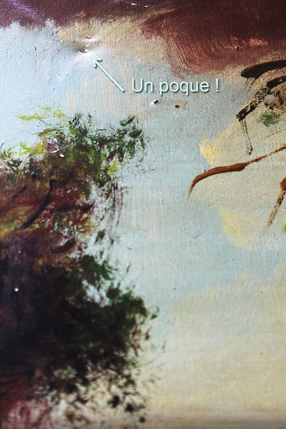 Painting bouquet old oil on canvas