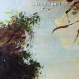 Painting bouquet old oil on canvas