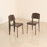 Pair of "Standard" chairs by Jean Prouvé for Vitra 00's