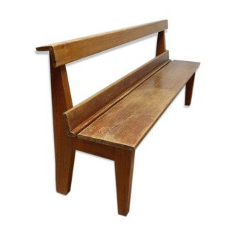 Old vintage elm bench