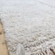 Carpet berber moroccan beni ouarain ecru natural 264 x 144cm