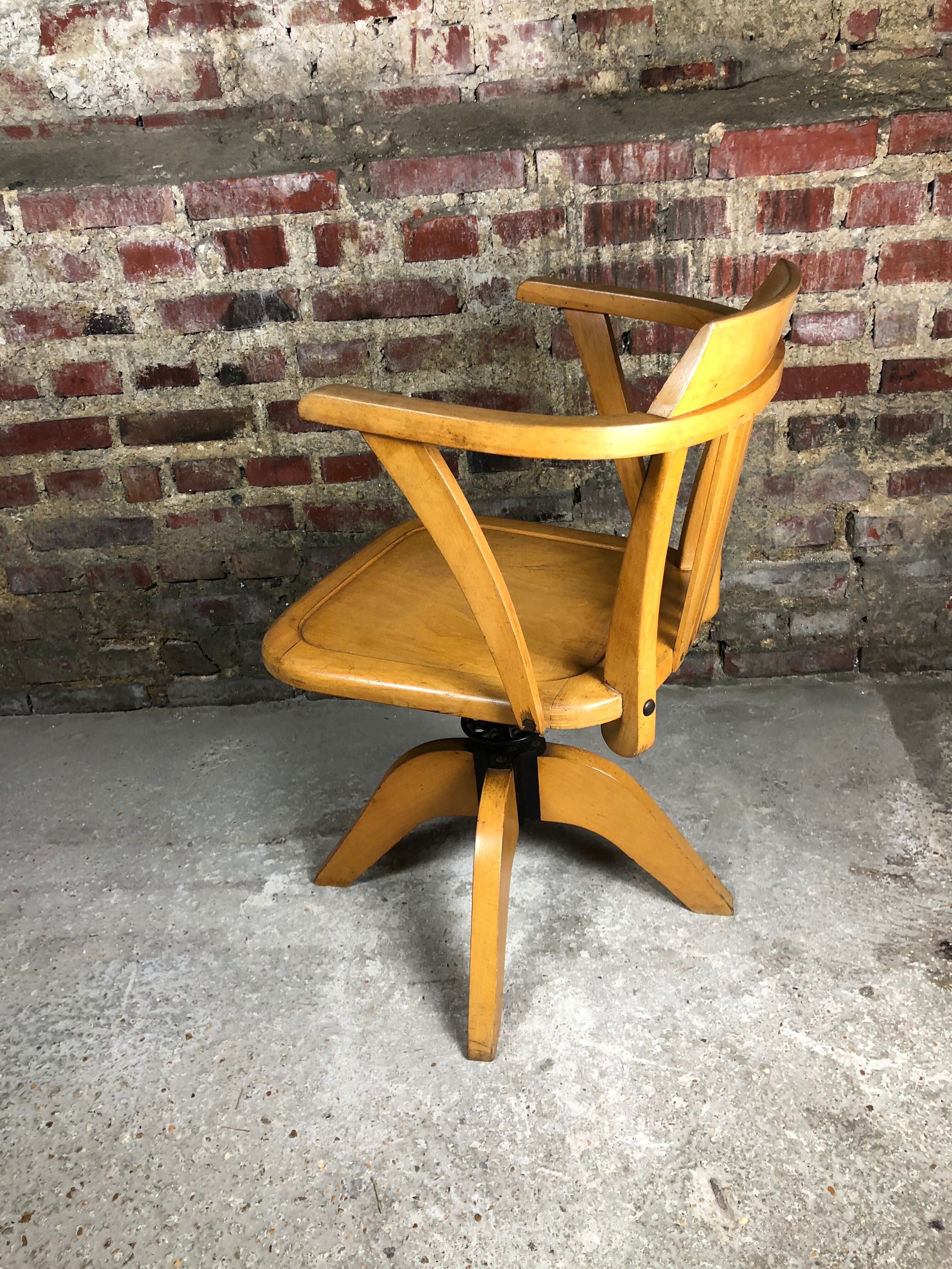 1950 American office chair/chair rotating STELLA brand
