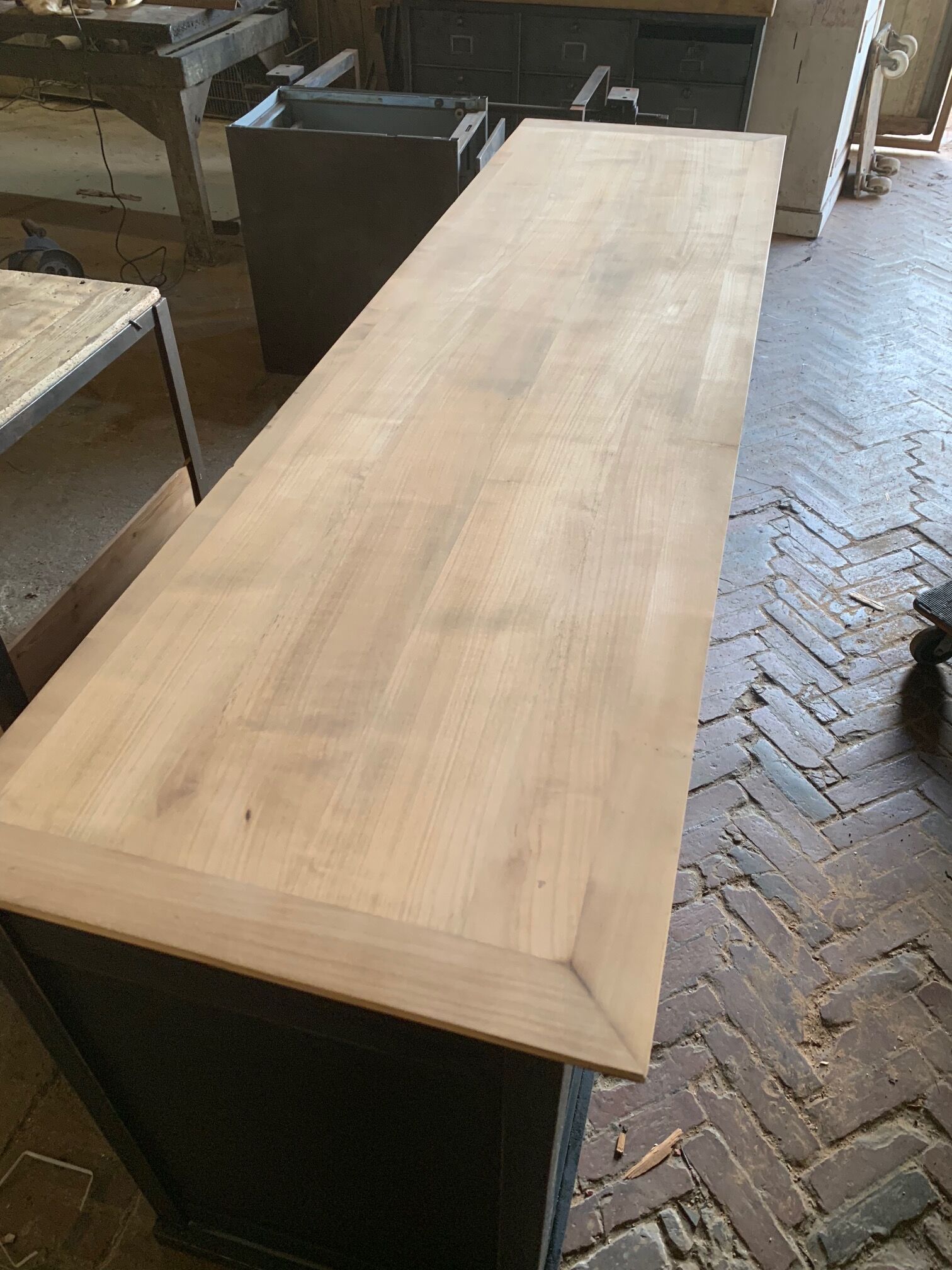 Black patinated mahogany buffet