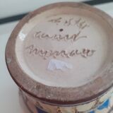 Old vase Cerart Monaco. Flower motif.