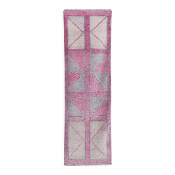 Tapis vintage turc de Oushak, tissé à la main 89x276 cm