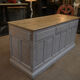 Countertop in gray patinated fir 1960