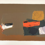 Original lithograph signed and framed by Henri MAUDUIT, 1917-2006.