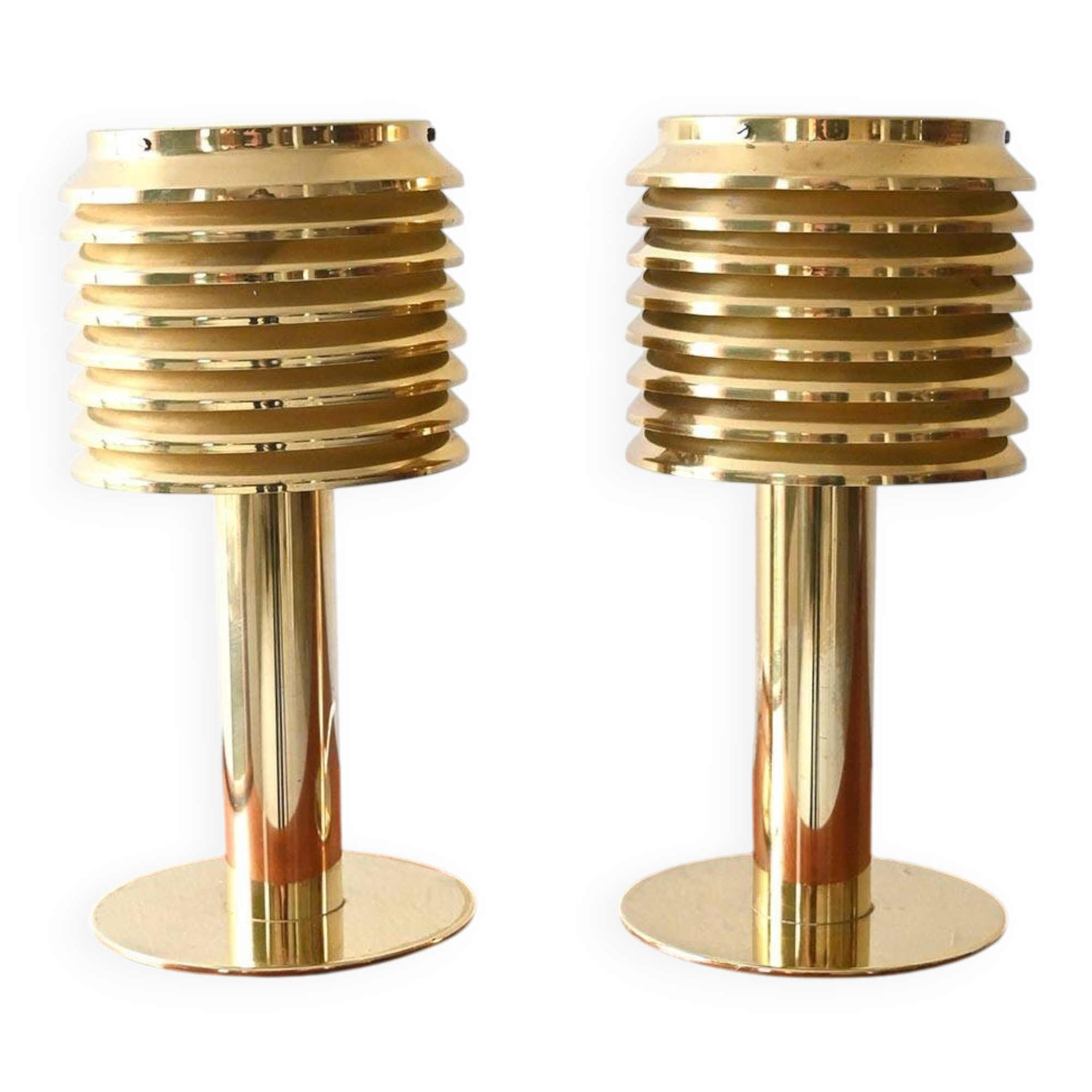 Pair of model B142 brass table lamps by Hans-Agne Jakobsson