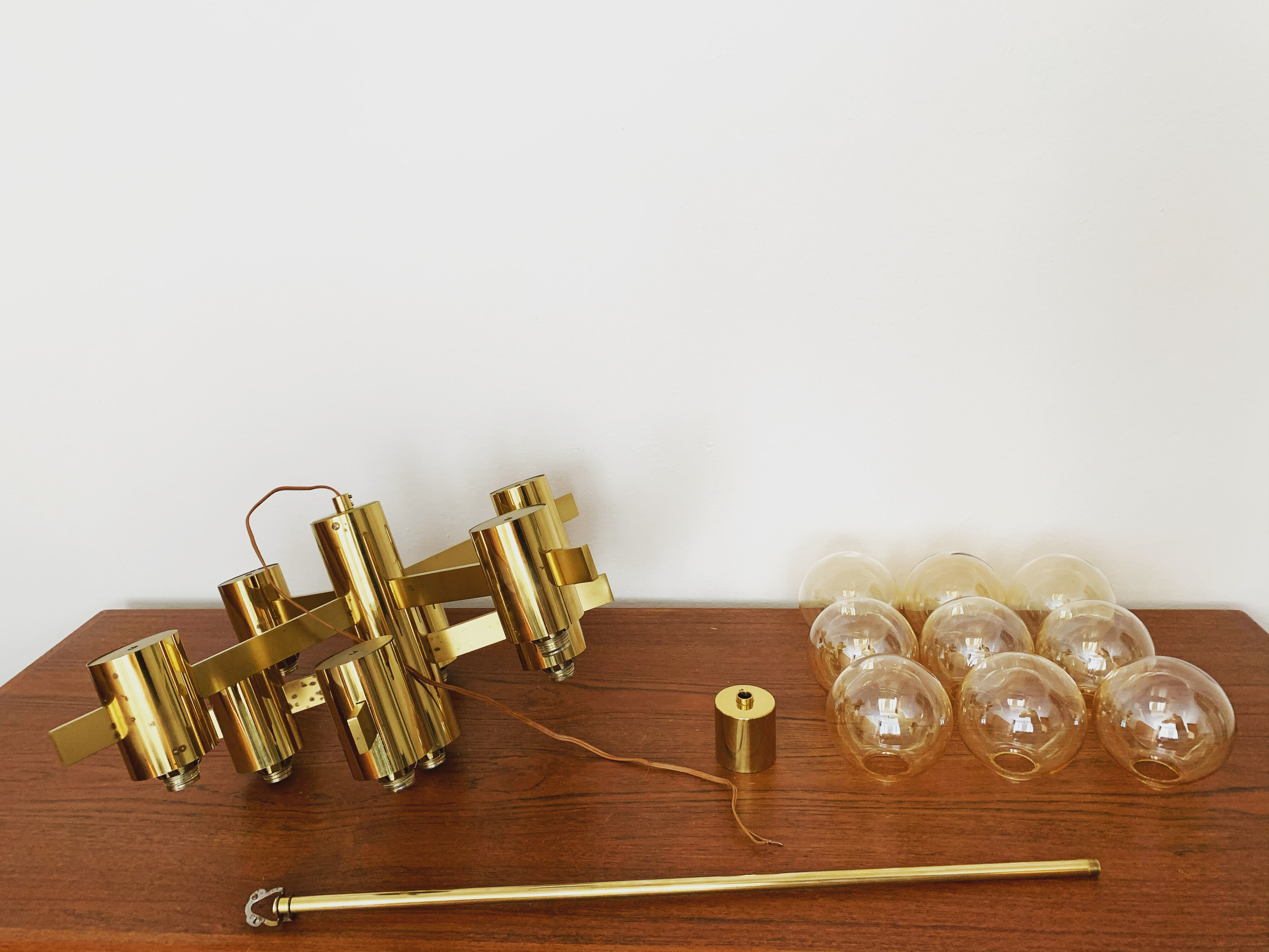 Lustre italien de laiton