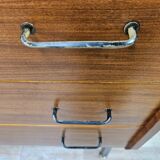 Commode en teck des années 1970 à trois tiroirs
