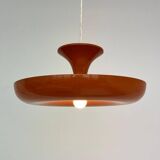Very rare midcentury orange pendant, Denmark, 1970