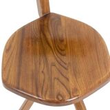 Pierre Chapo. Series of 6 model S34 chairs. 1960s.