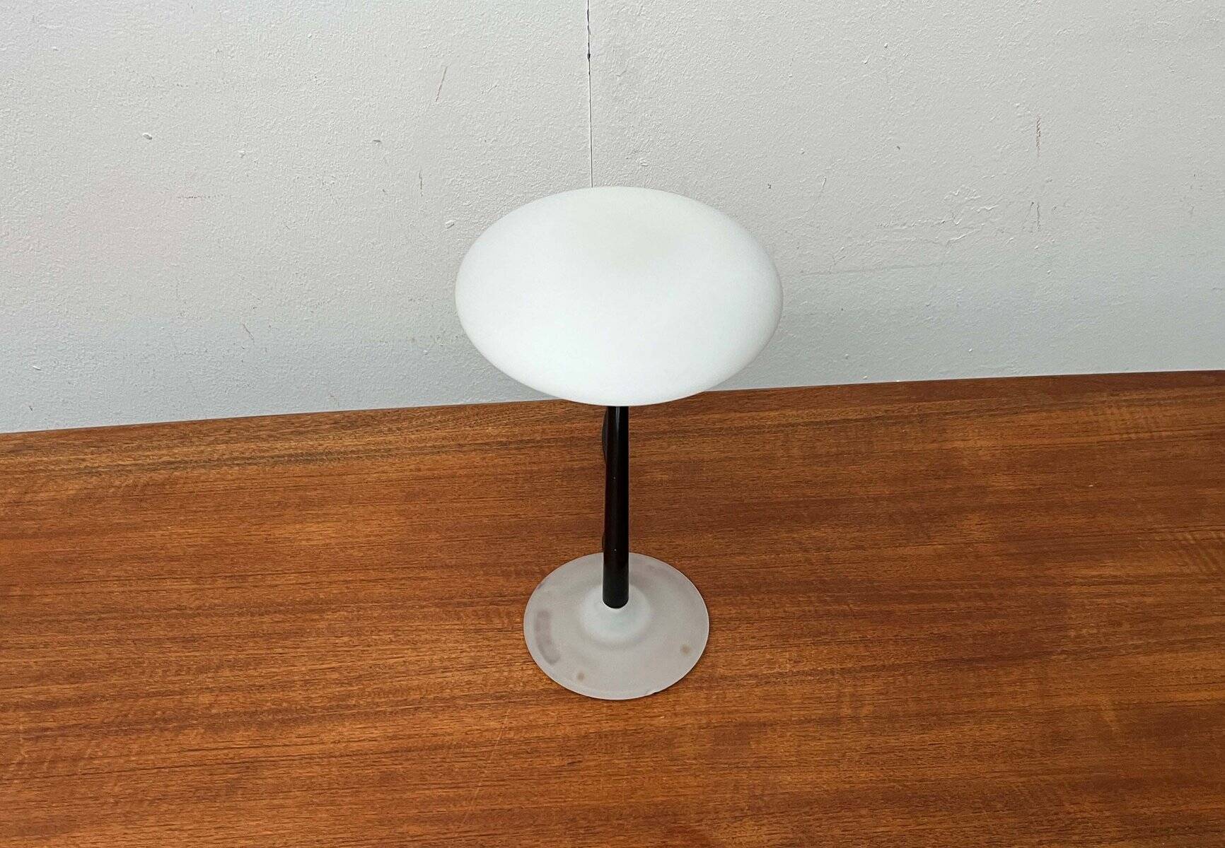 Pao T1 black table lamp, postmodern Italian model by Matteo Thun for Arteluce, 1990s.