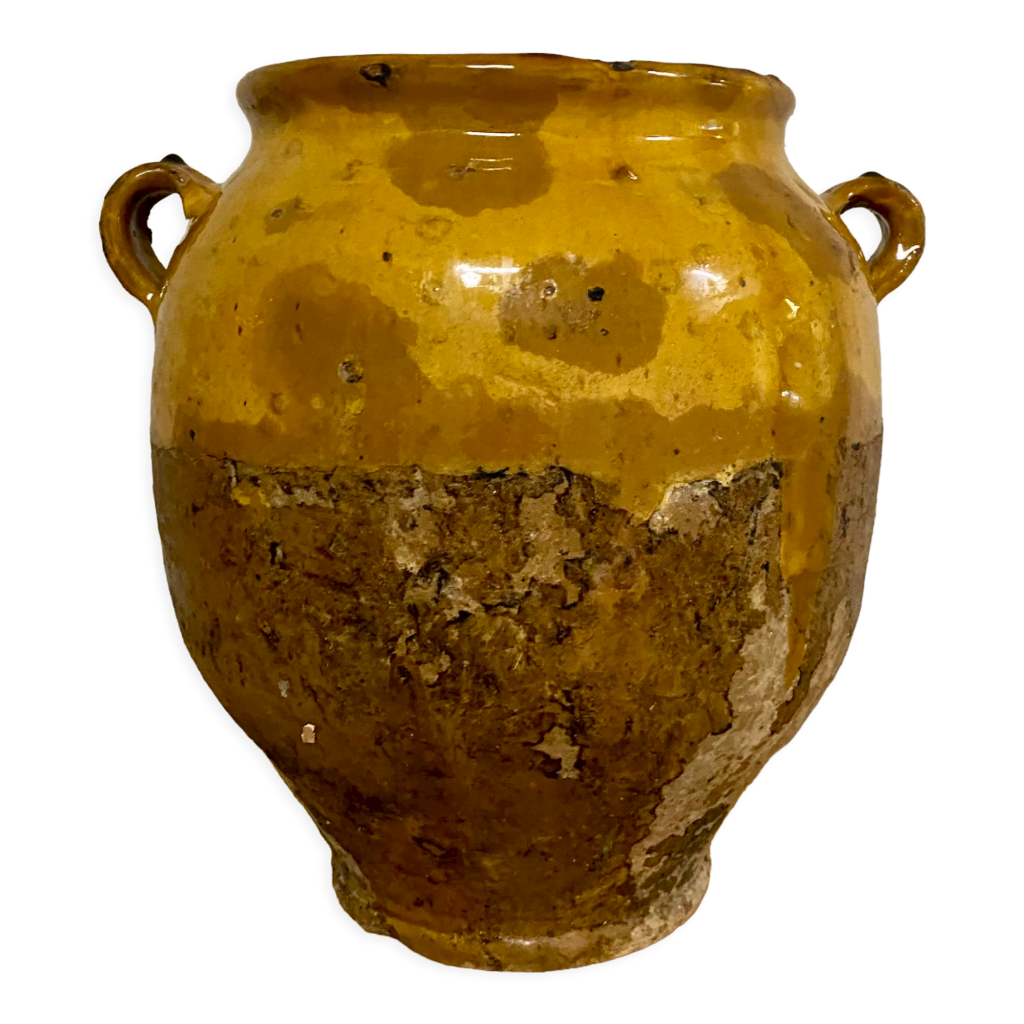 Yellow grease pot
