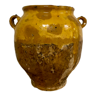 Yellow grease pot