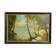 Landscape oil on wood framed C.Peyron