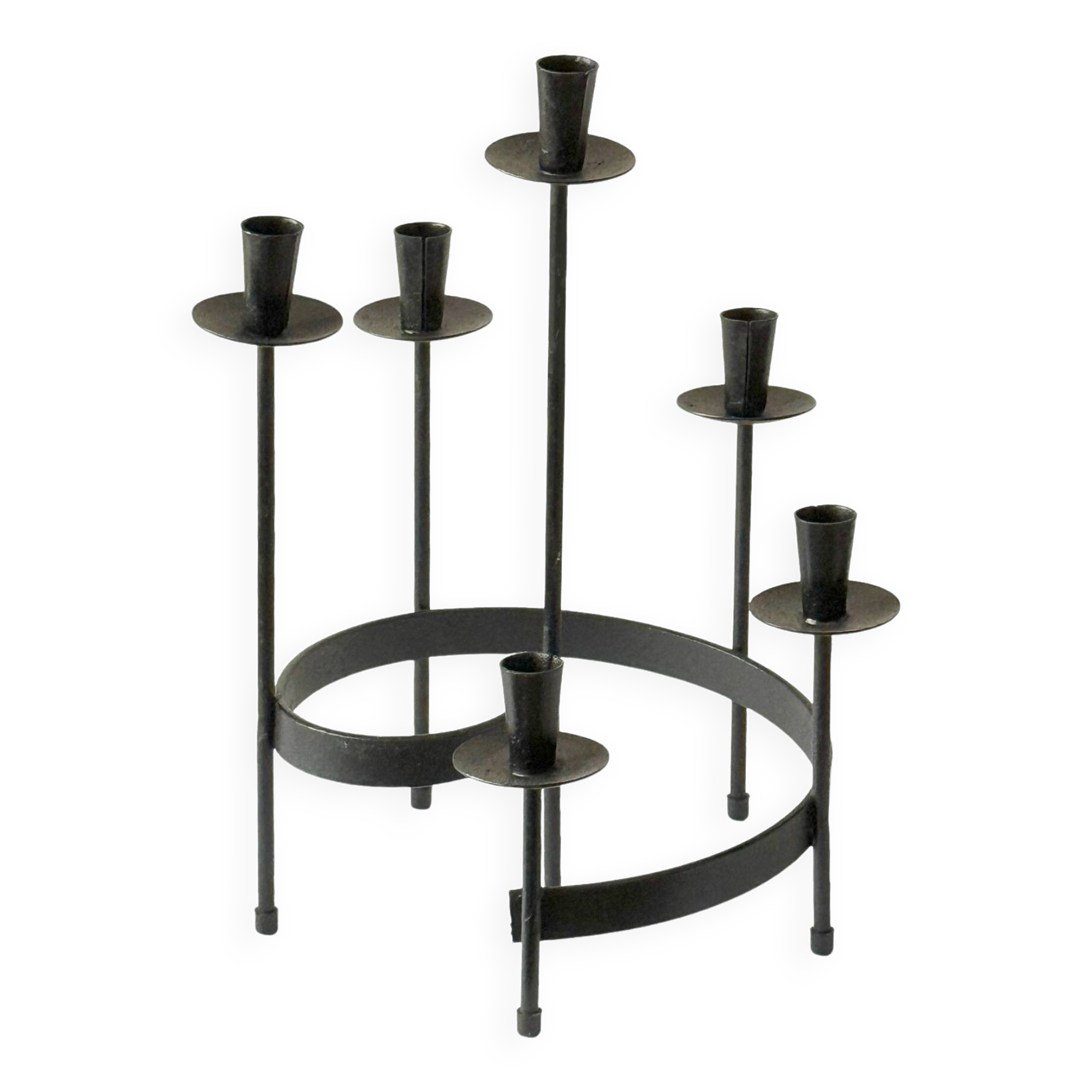 Vintage Candlestick • Spiral • Harry Boström • Bo Svensk • 1960