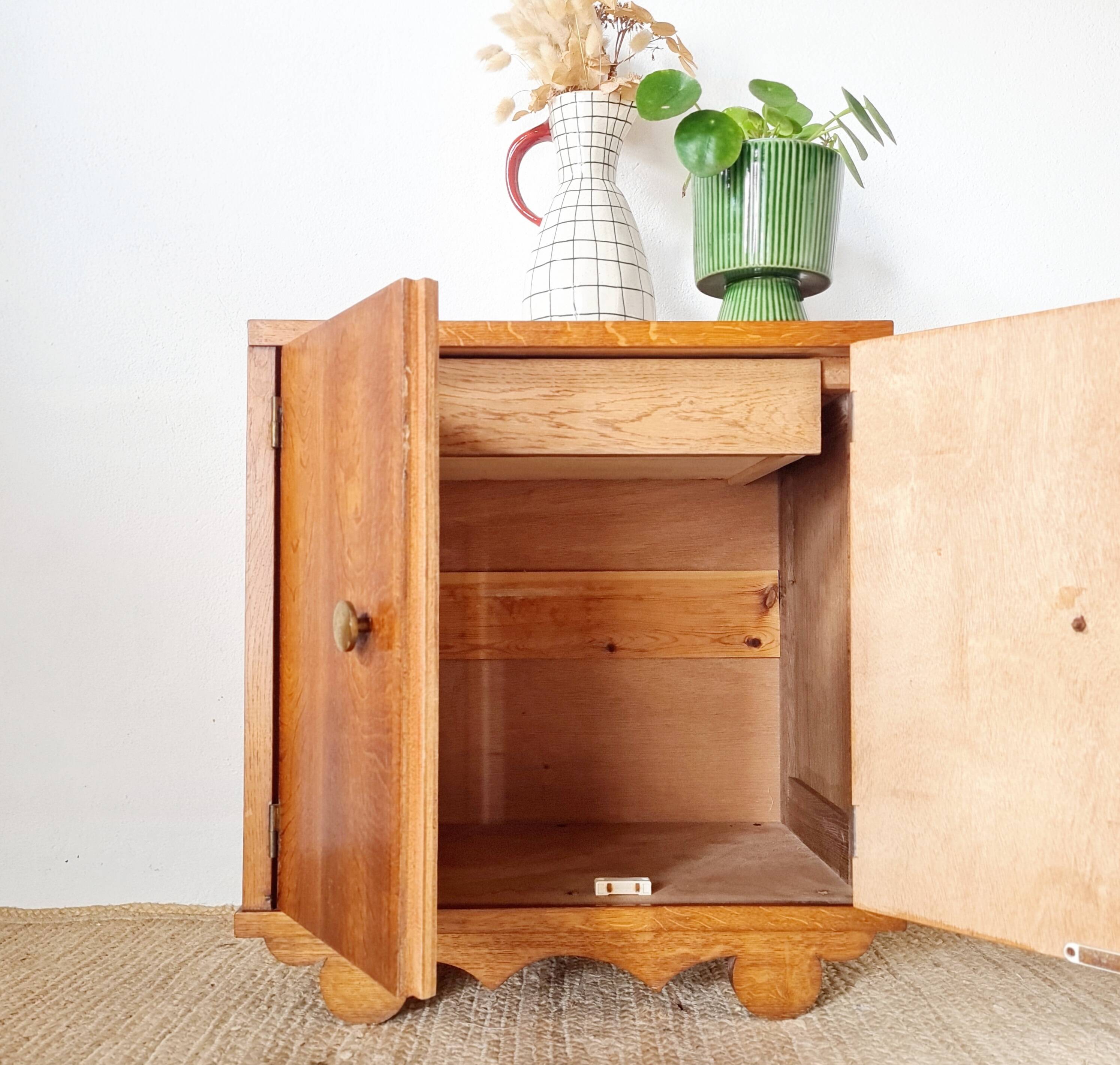 Small antique piece of furniture - retro bedside table