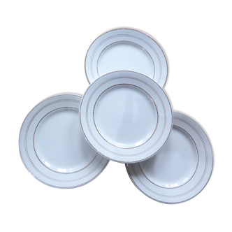 dessert plates x4 porcelain from St Amand (191105)