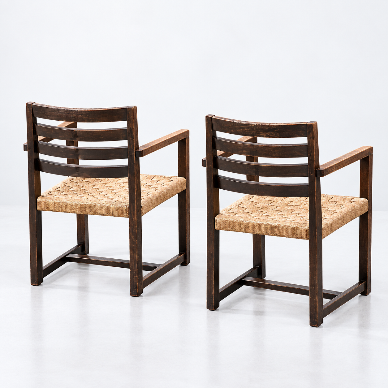 Modernist vintage armchairs (2 available)