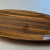 Grand plat en céramique vintage par Sarreguemines, circa 1970's