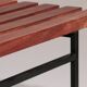 Mid-Century Meranti Wood Bench 1960 Italy