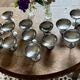 Set of 16 vintage stainless steel dessert cups