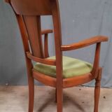 Modern armchair in varnished wood