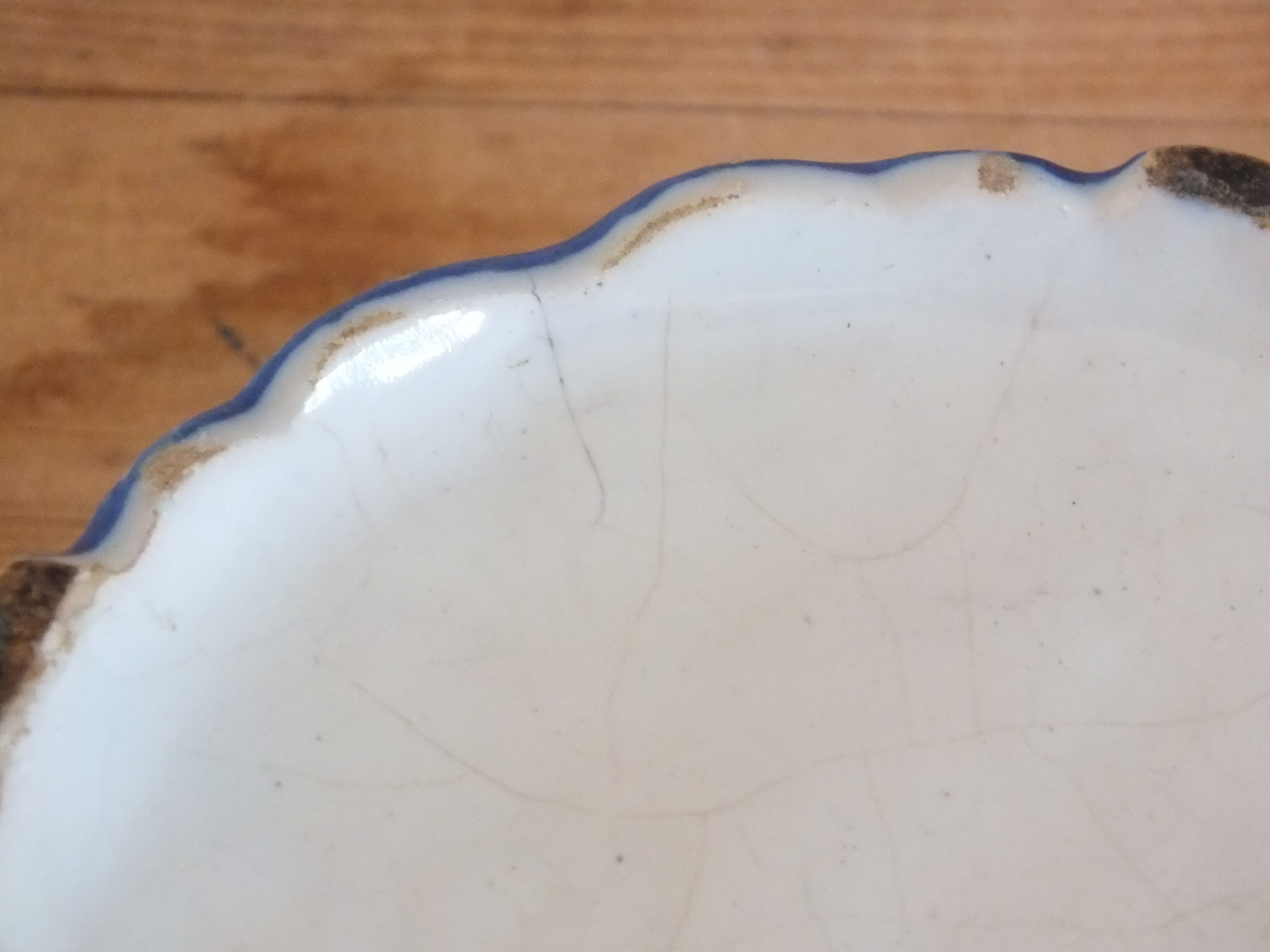 Advertising butter dish in earthenware from Desvres Maison Denis in Rennes