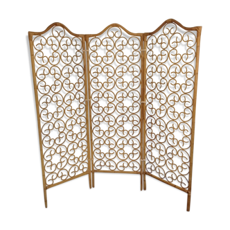 Rattan and vintage bamboo screen