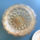 Plafonnier rond marguerite en verre moulé