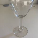 Set of 6 port wine glasses with engraved cherry decor from the 50s/60s