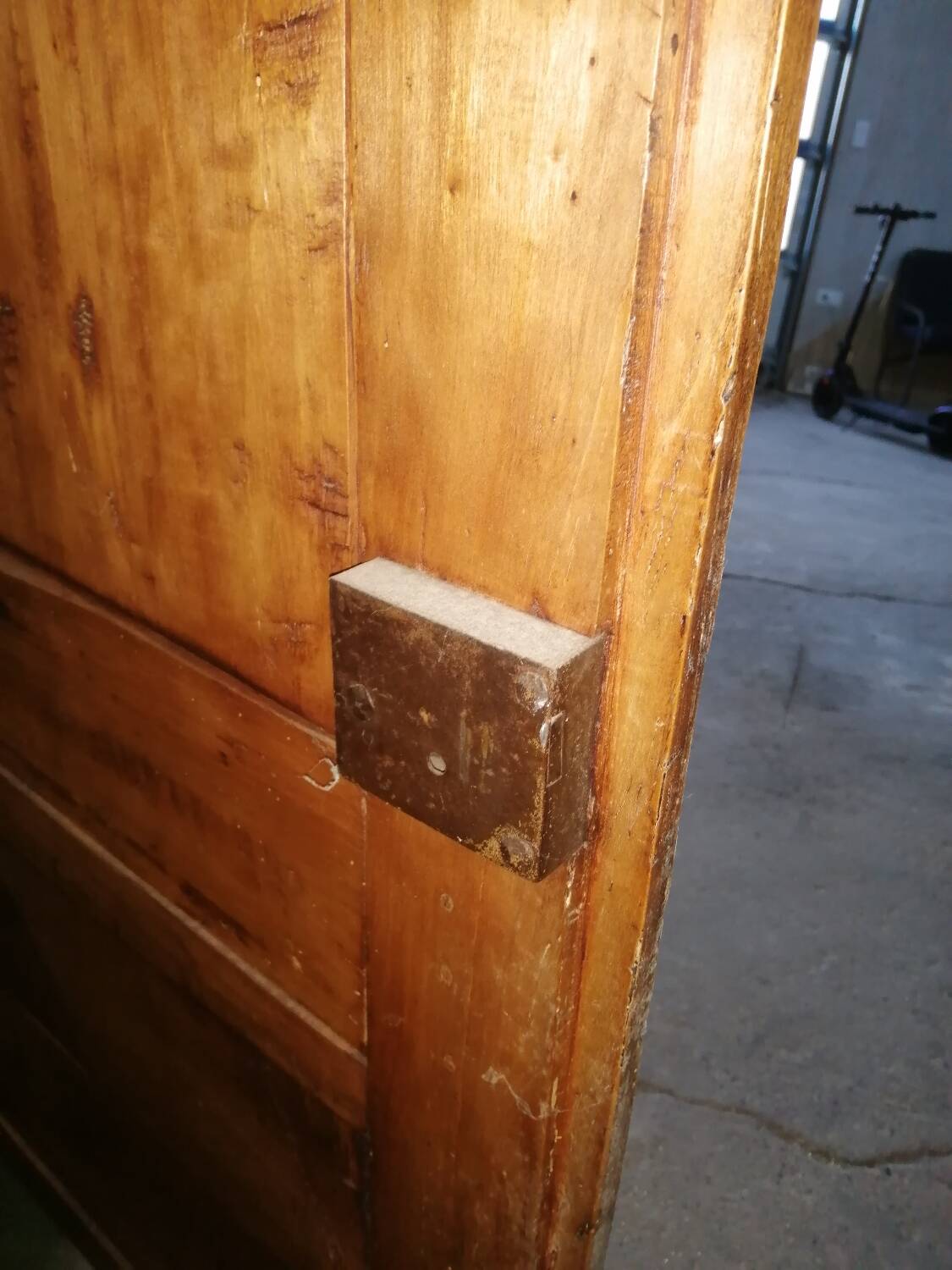 Antique solid wood door