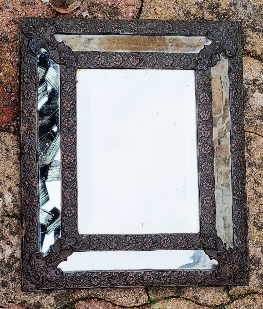Mirror with parcloses, copper, Napoleon III, late nineteenth