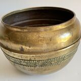 Cache-pot by Villedieu brass 70s/80s