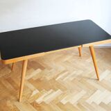 1960's Mid Century Coffee Table with a black opaxite glass by Jiri Jiroutek