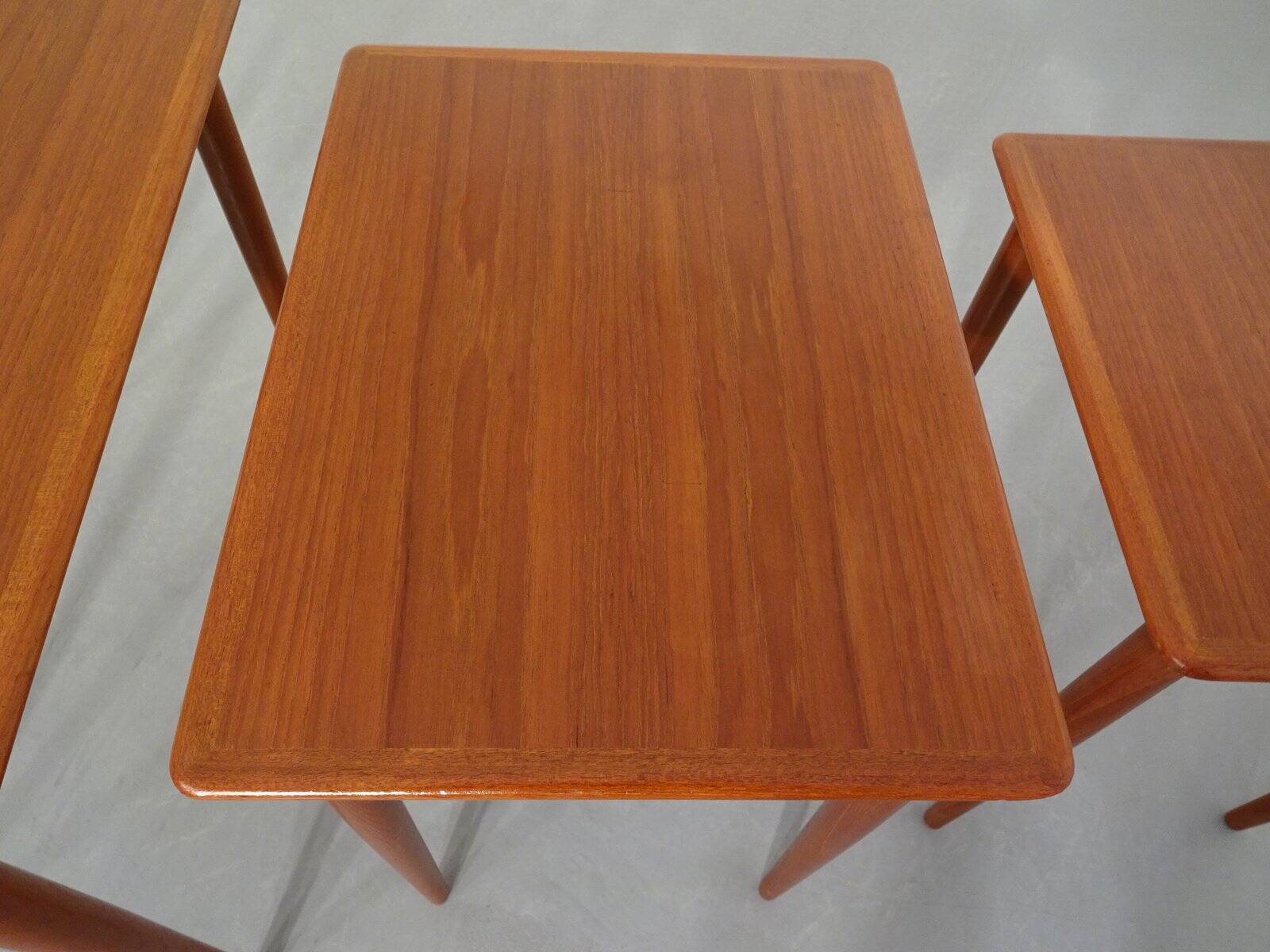 Danish Teak Nesting Tables, 1960s, Set of 3